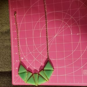 Vintage Art Deco Faux Jade Necklace